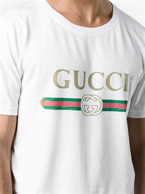 gucci logo cotton t shirt fake|authentic gucci t shirts.